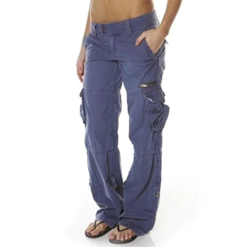 ALEXIS - Dames cargobroek met zakken voor een trendy en functionele look