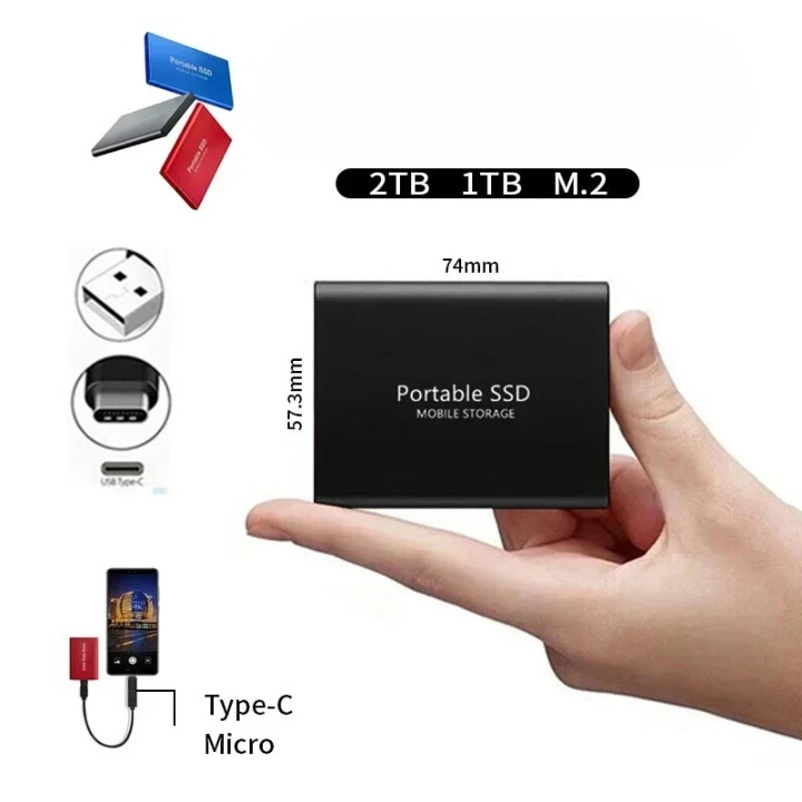 Draagbare SSD-schijf met hoge overdrachtssnelheid – NEXUS SSD - Glamorix