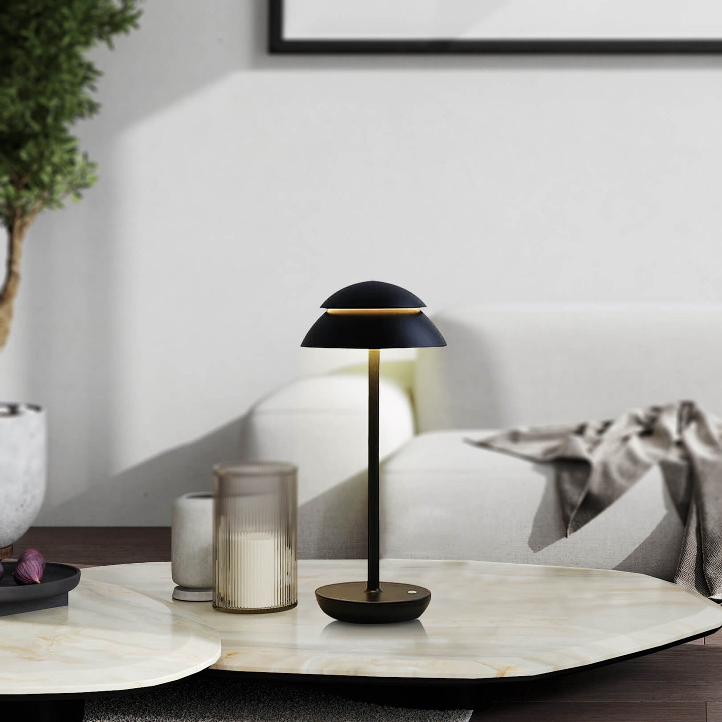 NOVA GLOW - Minimalistische draadloze LED tafellamp