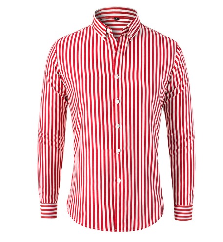 Herenoverhemd met verticale strepen en slim fit – LENOIR STRIPE - Glamorix