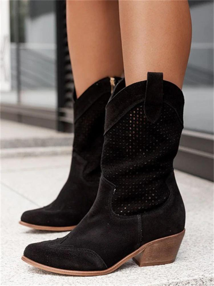 CAMILLE - Halfhoge casual laarzen met Mary Jane-stijl voor dames