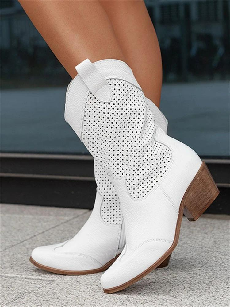 CAMILLE - Halfhoge casual laarzen met Mary Jane-stijl voor dames