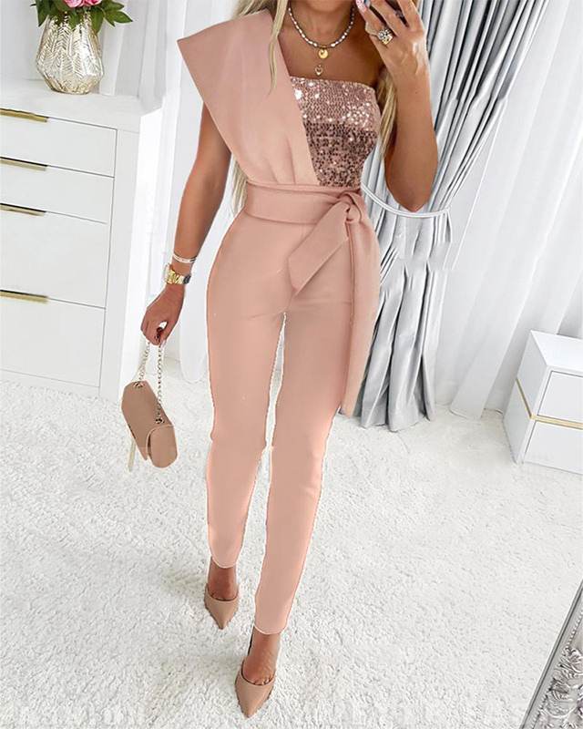ELYSIA - Asymmetrische avondjumpsuit voor vrouwen