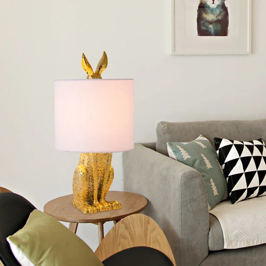 BUNNYLUX - Tafellamp met schattig konijn in Scandinavische stijl