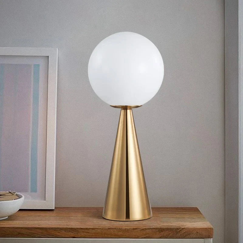 AURELUX - Creatieve tafellamp van goud en glas