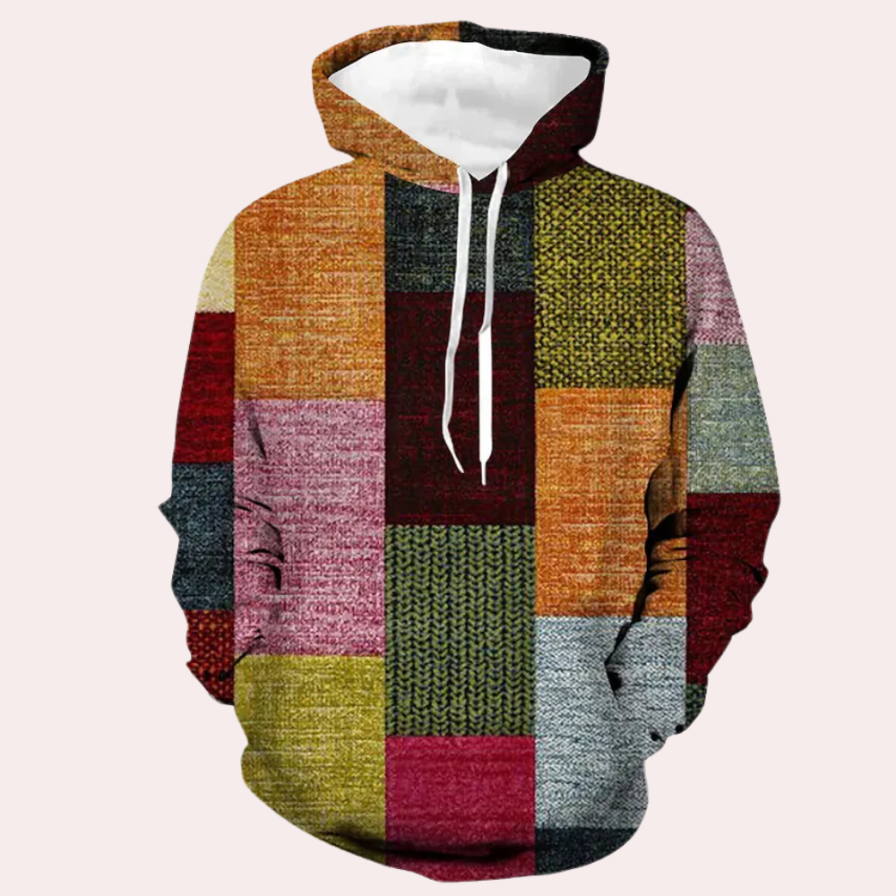 Comfortabele heren hoodie met moderne pasvorm – KAVIER - Glamorix