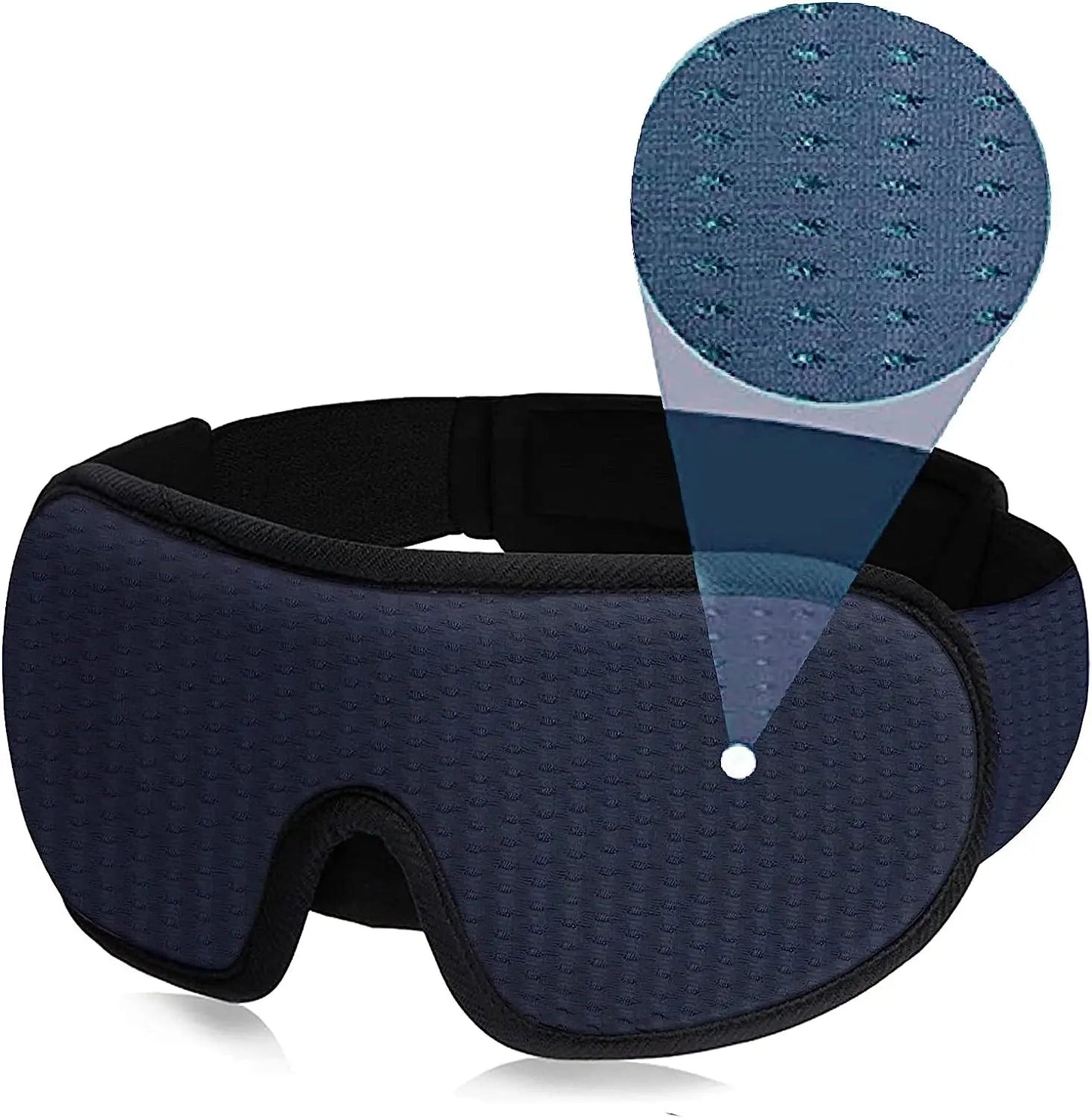 Zachte slaapmasker van ademende stof voor diepe rust – DREAMBLOCK SOFT - Glamorix