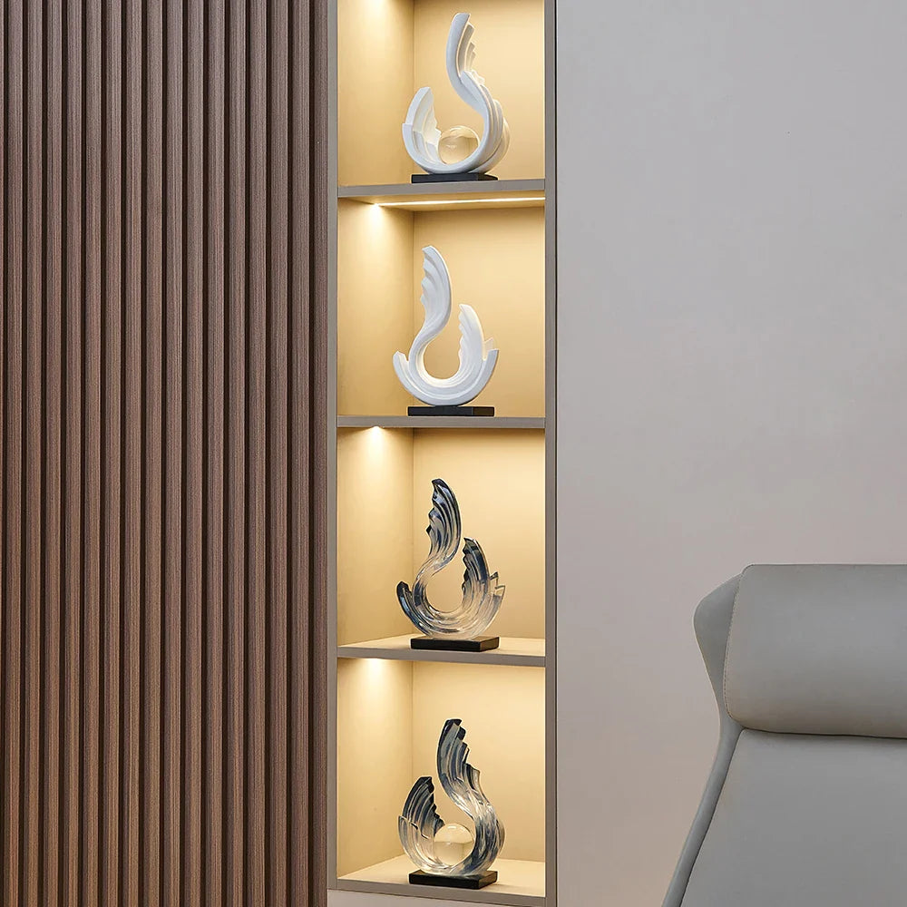 ETHEREAL FLOW – Glazen ornament met sierlijk design