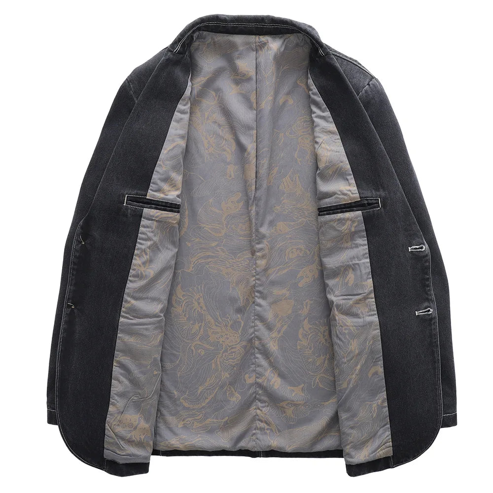 FINN - Vintage denim herenjack met tijdloze uitstraling
