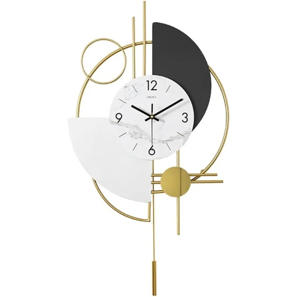 GOLDENSHAPE - Grote 3D-wandklok met geometrisch design