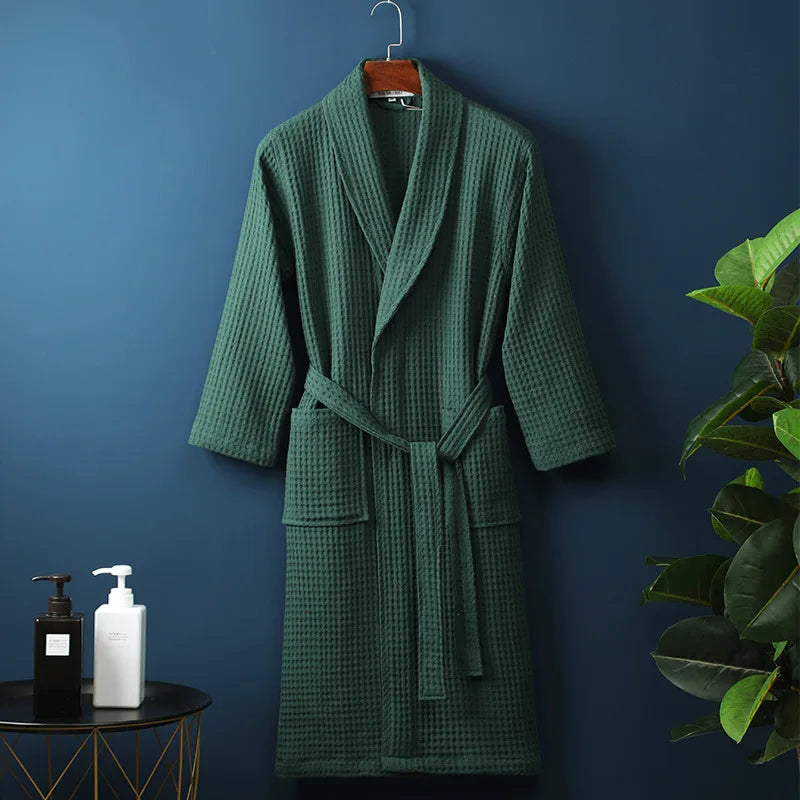 ELARA - Luxe katoenen badjas met zakken voor ultiem comfort