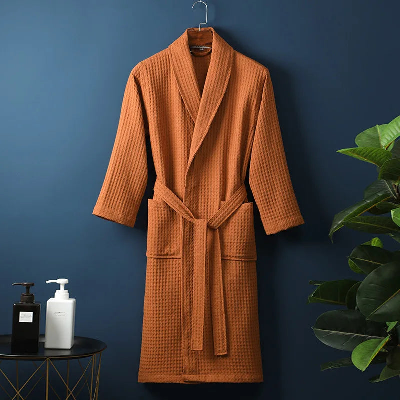 ELARA - Luxe katoenen badjas met zakken voor ultiem comfort