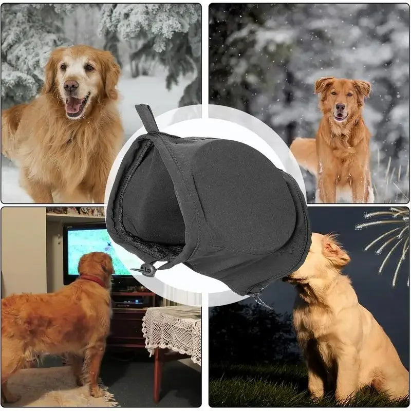 Geluidswerende oorkappen voor honden – bescherm tegen vuurwerk, onweer en harde geluiden – PAWQUIET MufflePro - Glamorix