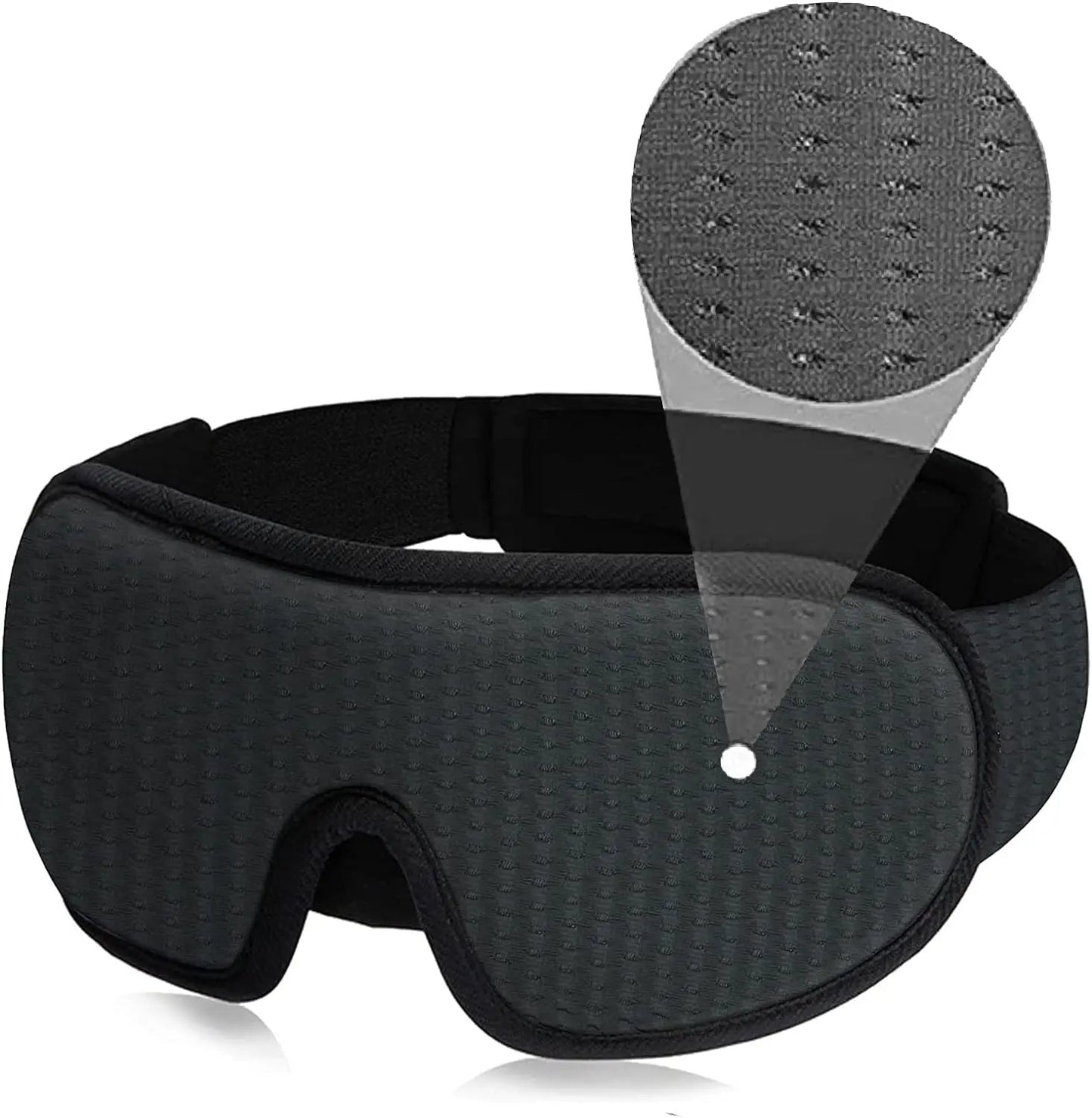 Zachte slaapmasker van ademende stof voor diepe rust – DREAMBLOCK SOFT - Glamorix
