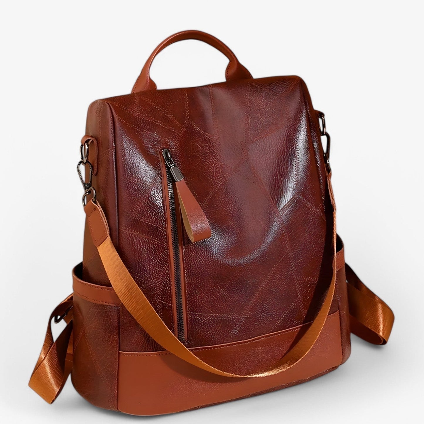 Vintage rugzak met stijlvolle details en laptopvak – LIVORA RetroPack - Glamorix