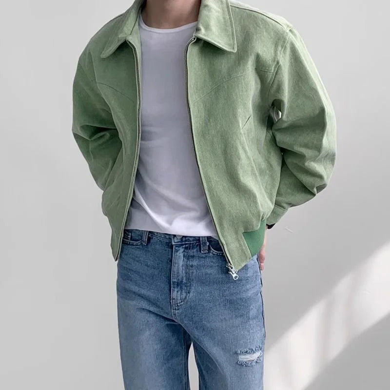 FELIX - Vintage-look herenjas met ritssluiting en tijdloze stijl