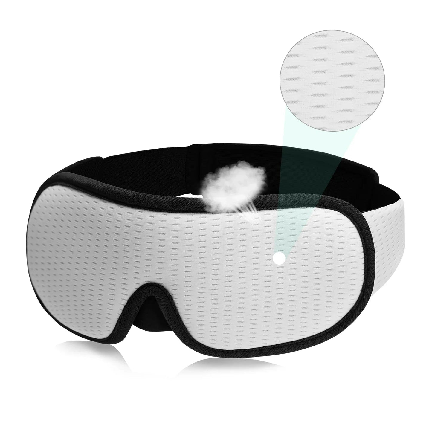 Zachte slaapmasker van ademende stof voor diepe rust – DREAMBLOCK SOFT - Glamorix