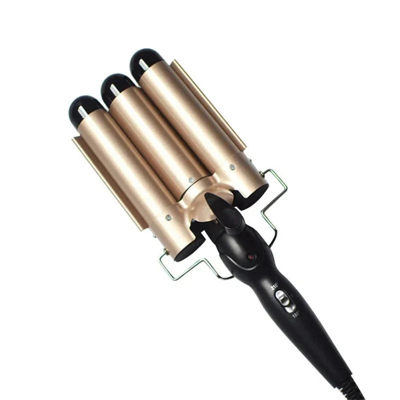 Triple barrel keramische krultang voor moeiteloze waves – CURLFLEX WAVE PRO - Glamorix