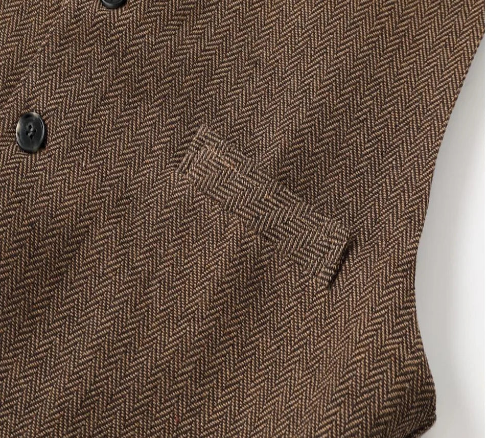 Klassiek herenvest met vintage look en moderne pasvorm – HARVEY VINTON - Glamorix