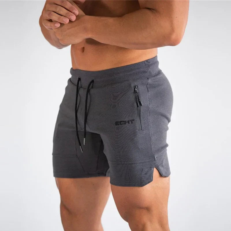 Heren sportshort met ritszakken en verstelbaar trekkoord – NERO MOTIONSHORT - Glamorix
