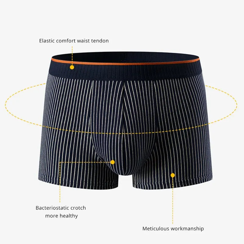 DANE - Heren ribgebreide boxershorts met zachte elastische tailleband