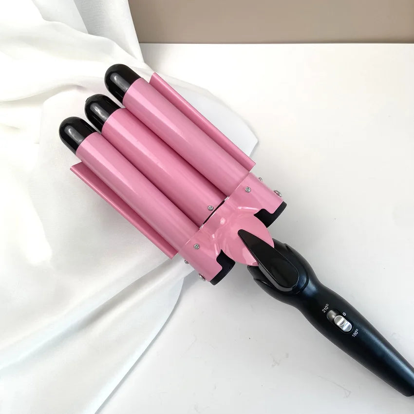 Triple barrel keramische krultang voor moeiteloze waves – CURLFLEX WAVE PRO - Glamorix