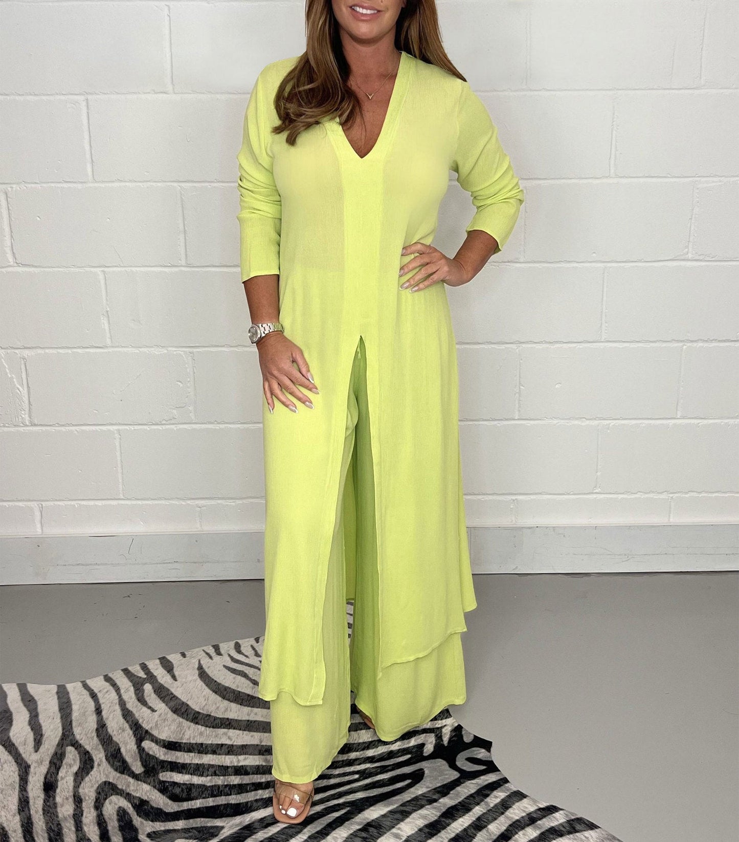 Tweedelig Damespak met Flowy Silhouet en Elegante Pasvorm – LUNA GLOW - Glamorix