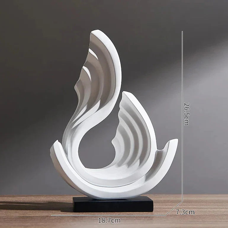 ETHEREAL FLOW – Glazen ornament met sierlijk design