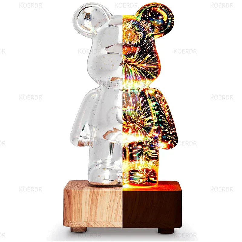 StarBear - Magische 3D Vuurwerk Projectie Sfeerlamp