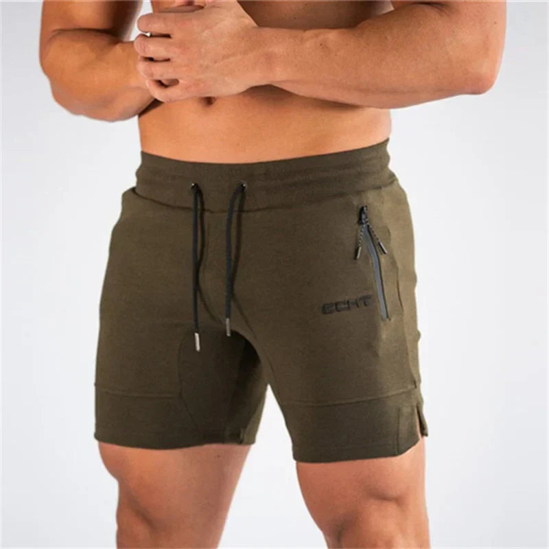 Heren sportshort met ritszakken en verstelbaar trekkoord – NERO MOTIONSHORT - Glamorix