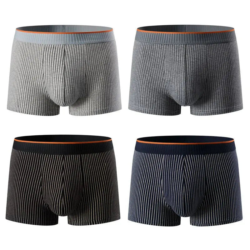 DANE - Heren ribgebreide boxershorts met zachte elastische tailleband