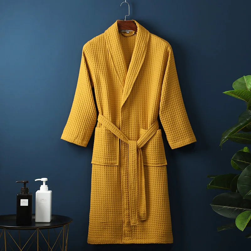ELARA - Luxe katoenen badjas met zakken voor ultiem comfort