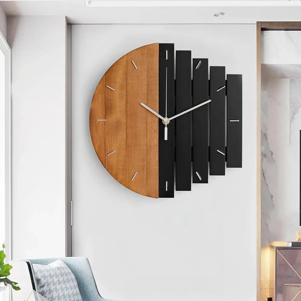 GOLDENSHAPE - Grote 3D-wandklok met geometrisch design