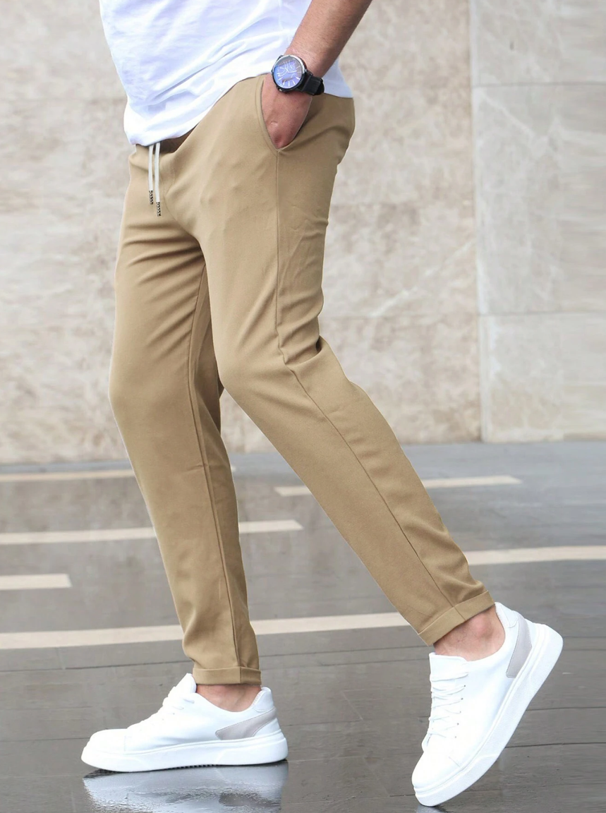 Slim fit heren jogger met sportieve look en ultiem comfort – AxelCore Jogger - Glamorix