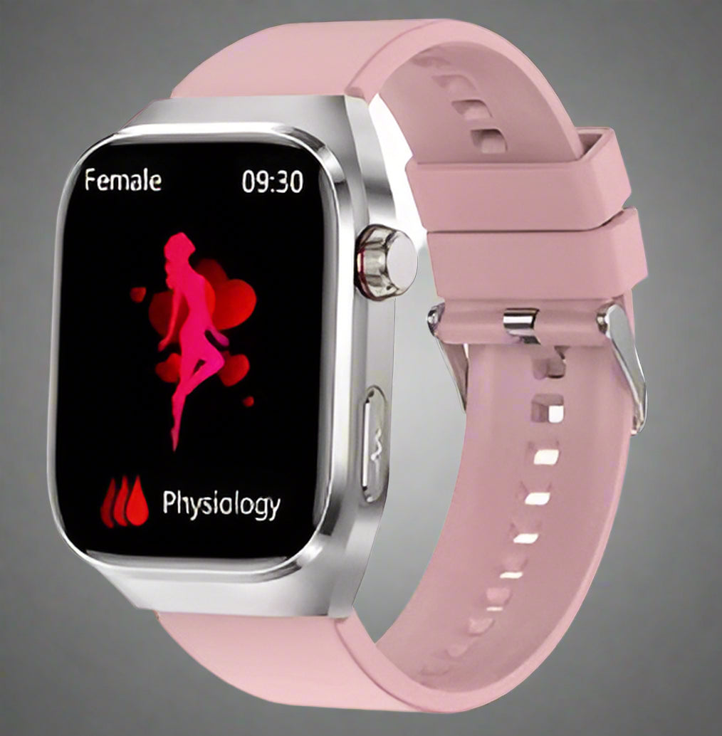 Slimme gezondheidswatch met ECG, bloedglucosemeter en AMOLED-display – VITALIS PRO - Glamorix