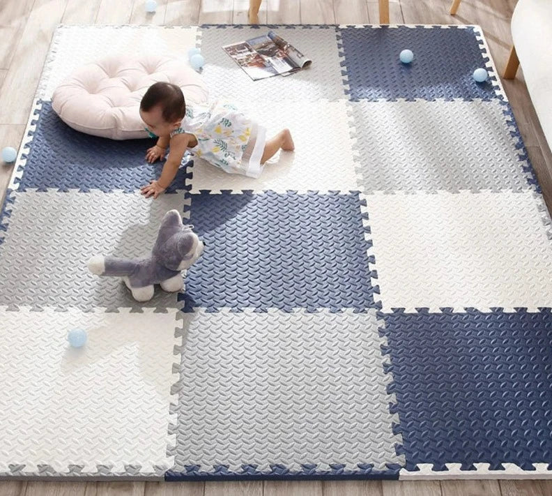 Zachte baby speelmat van foam met puzzelstukken – NUBI PLAYPAD - Glamorix