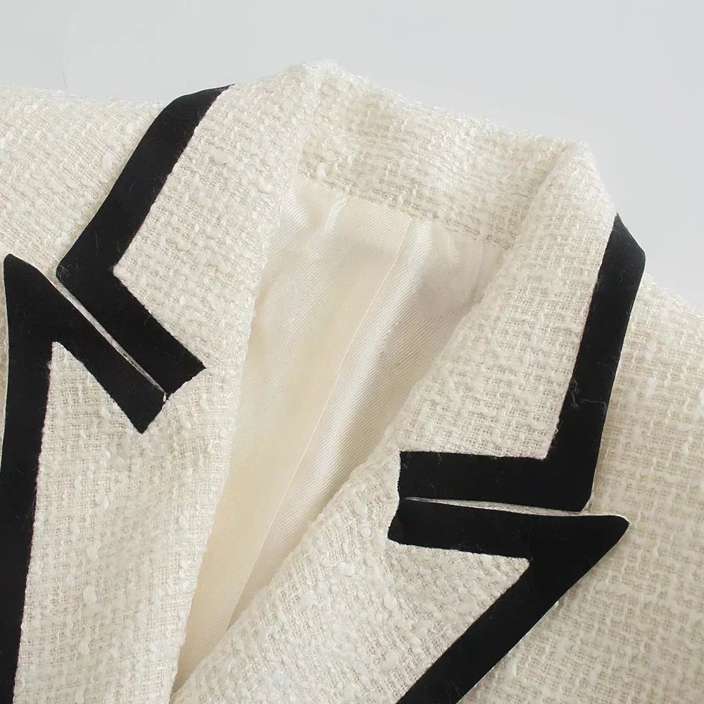 VIVIAN - Chique damesblazer met dubbele rij knopen