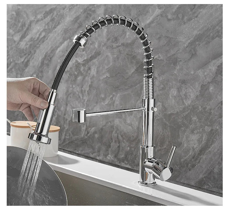 Dubbele waterkraan met draaibare uitloop – FLOWTWIST DUO - Glamorix