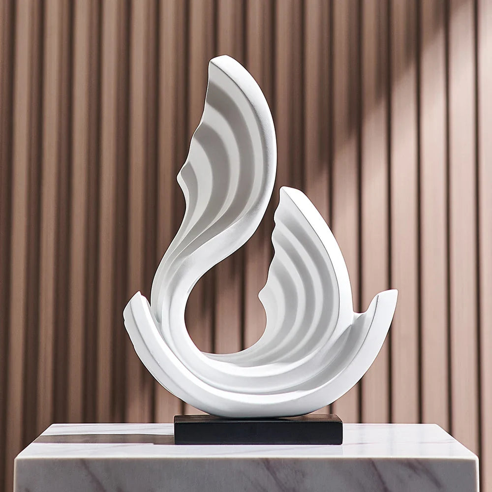 ETHEREAL FLOW – Glazen ornament met sierlijk design