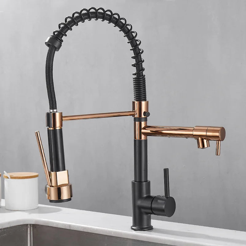 Dubbele waterkraan met draaibare uitloop – FLOWTWIST DUO - Glamorix