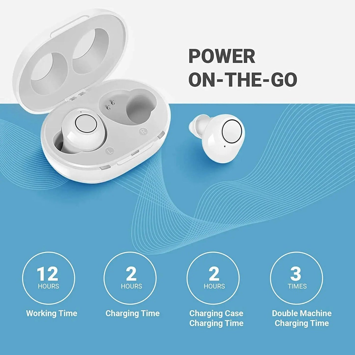 Discreet oplaadbaar hoortoestel met Bluetooth en appbediening – AUDIONIQ ClearTone - Glamorix