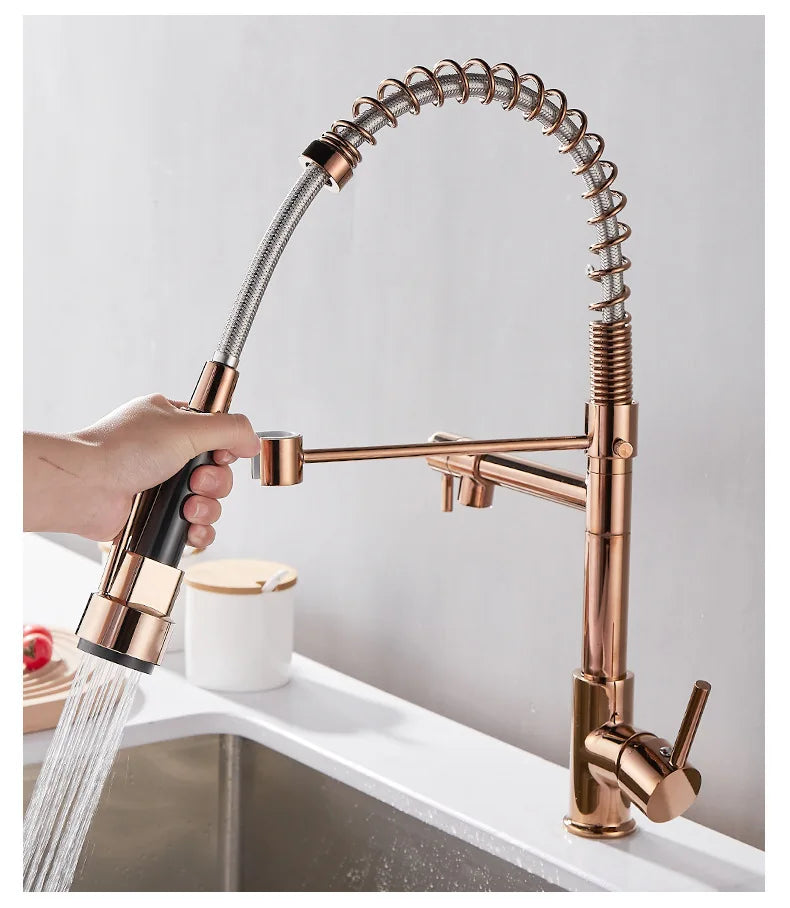 Dubbele waterkraan met draaibare uitloop – FLOWTWIST DUO - Glamorix