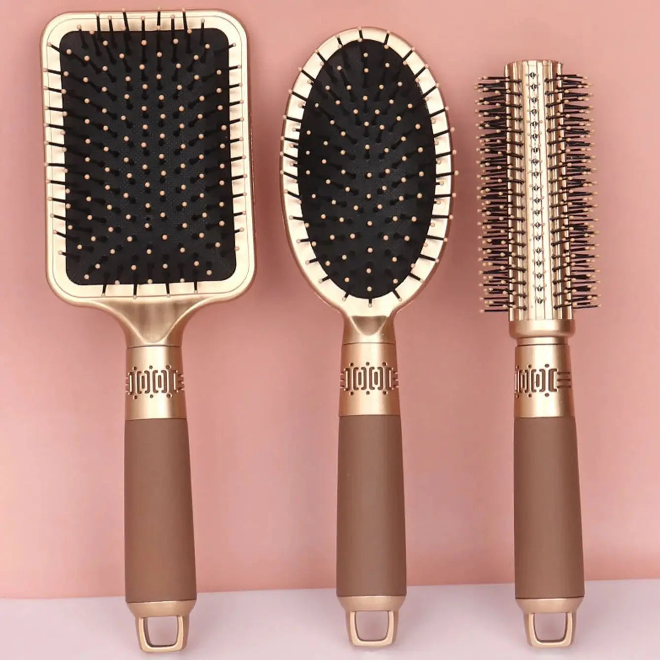Anti-klit massageborstel met luchtkussen voor krullend haar – AIRLISS PRO - Glamorix