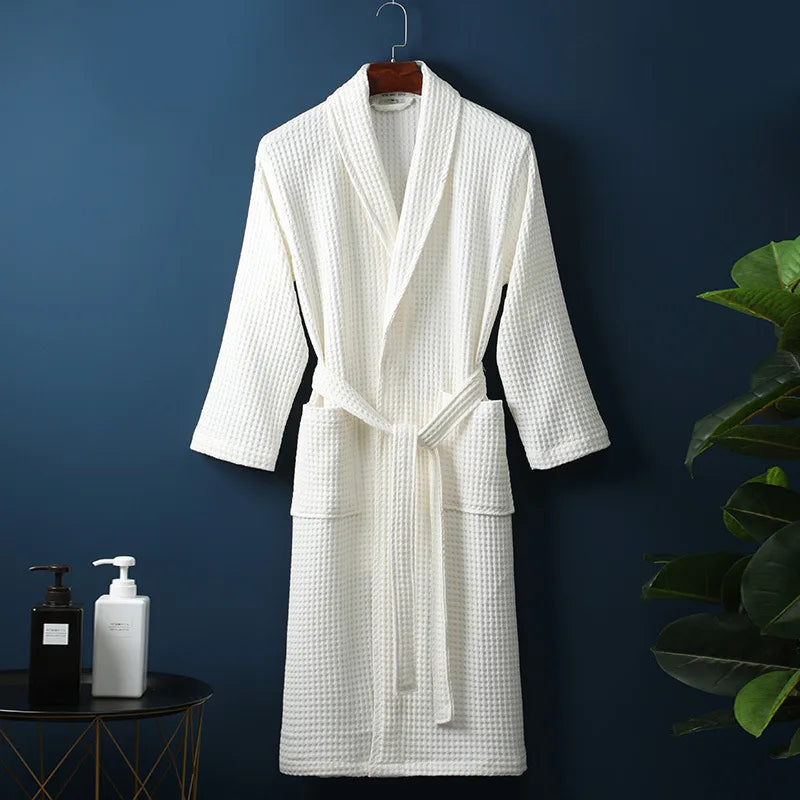 ELARA - Luxe katoenen badjas met zakken voor ultiem comfort