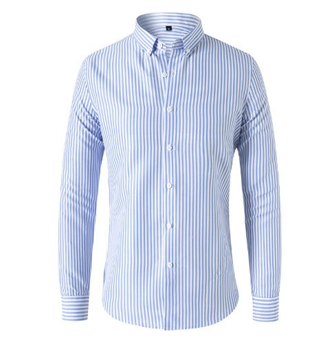 Herenoverhemd met verticale strepen en slim fit – LENOIR STRIPE - Glamorix