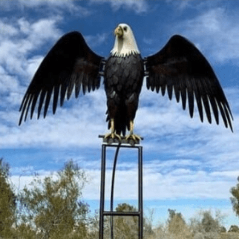 Metalen windmolen tuinornament met draaiende vleugels – AEROVIA GardenSpin - Glamorix