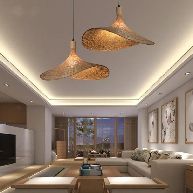 ECOLoom – Bamboe Gevlochten Hanglamp