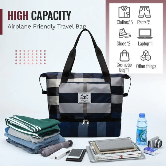 Grote stijlvolle reistas voor dames – Avyana TravelTote - Glamorix