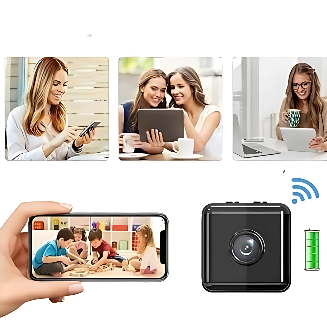 Draadloze HD binnencamera voor slimme huisbeveiliging en live monitoring – DOMOVIA SafeView - Glamorix