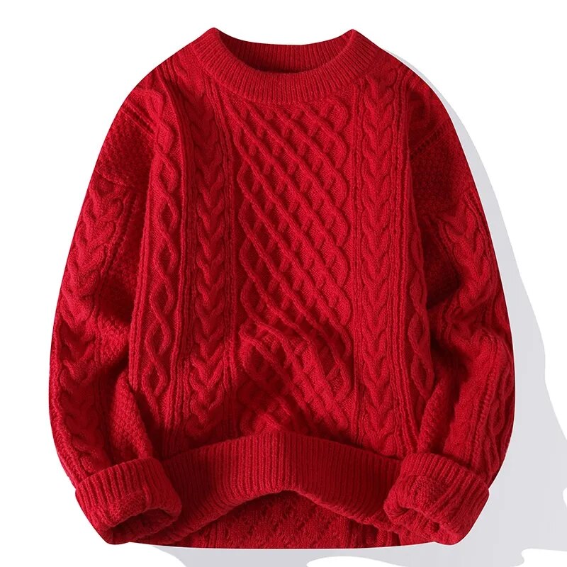 FINLEY - Cosy gebreide kabeltrui voor een tijdloze unisex stijl